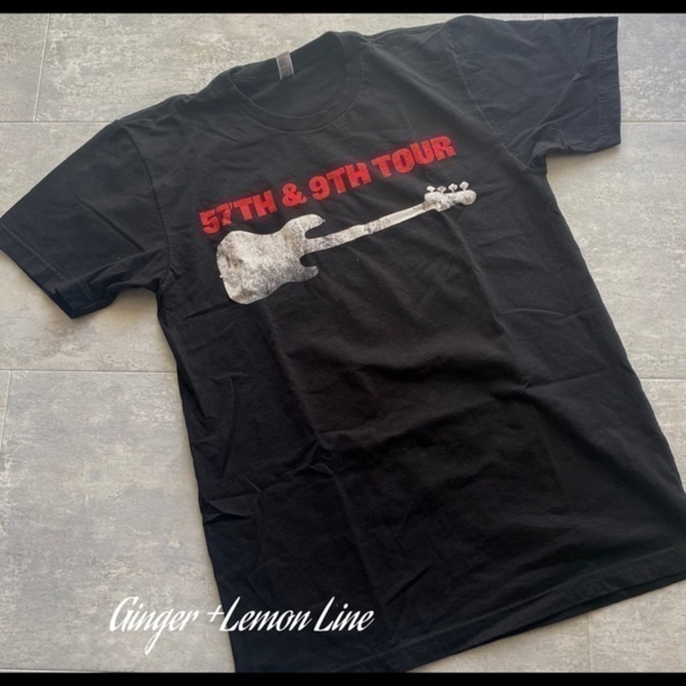 57th & 9th TOUR STING CONCERT Tour Merch Black T- Shirt Medium